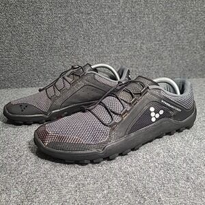 VivoBarefoot Primus Trail Running Shoes Men's US 10 EU 43 Black Knit Minimalist